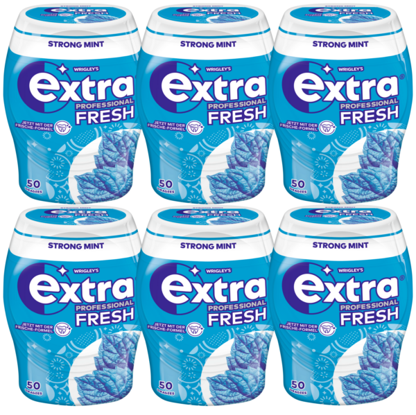 EXTRA® PROFESSIONAL Fresh Dose Strong Mint 6x50 Dragees