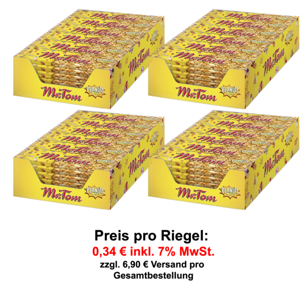 Mr. Tom Nussriegel 4 x 36 x 40g - im praktischen Thekendisplay